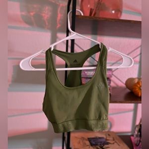 ADIDAS FOREST GREEN SPORTS BRA